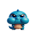 面白ドラゴンの無言返し（個別スタンプ：10）