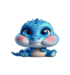 面白ドラゴンの無言返し（個別スタンプ：14）