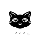 ブチギレ猫(黒猫ver.)（個別スタンプ：13）