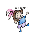 おかっぱ頭のバニーちゃん2・3（個別スタンプ：5）