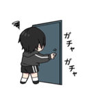 黒パーカーくん⑲（個別スタンプ：3）