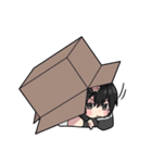 黒パーカーくん⑲（個別スタンプ：5）