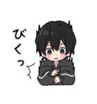 黒パーカーくん⑲（個別スタンプ：6）