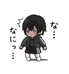 黒パーカーくん⑲（個別スタンプ：8）