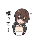 黒パーカーくん(イメチェンver.)⑲（個別スタンプ：1）