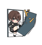 黒パーカーくん(イメチェンver.)⑲（個別スタンプ：4）