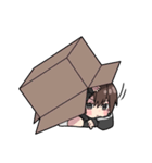 黒パーカーくん(イメチェンver.)⑲（個別スタンプ：5）