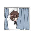 黒パーカーくん(イメチェンver.)⑲（個別スタンプ：7）