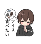 黒パーカーくん(イメチェンver.)⑲（個別スタンプ：29）