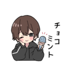 黒パーカーくん(イメチェンver.)⑲（個別スタンプ：31）