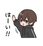 黒パーカーくん(イメチェンver.)⑲（個別スタンプ：36）