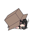 黒パーカーちゃん⑲（個別スタンプ：5）