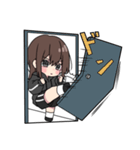 黒パーカーちゃん(イメチェンver.)⑲（個別スタンプ：4）