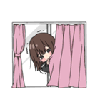 黒パーカーちゃん(イメチェンver.)⑲（個別スタンプ：7）