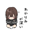 黒パーカーちゃん(イメチェンver.)⑲（個別スタンプ：20）