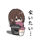 黒パーカーちゃん(イメチェンver.)⑲（個別スタンプ：33）