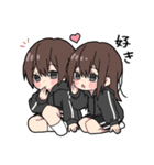 黒パーカーちゃん(イメチェンver.)⑲（個別スタンプ：37）