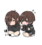 黒パーカーちゃん(イメチェンver.)⑲（個別スタンプ：38）