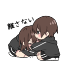 黒パーカーちゃん(イメチェンver.)⑲（個別スタンプ：39）