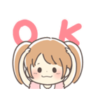 育児ママ＆パパへ☆幼児スタンプ女の子ver.（個別スタンプ：2）