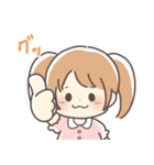 育児ママ＆パパへ☆幼児スタンプ女の子ver.（個別スタンプ：4）