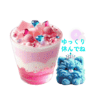 Sparkling sweets ＆ Colorful cats（個別スタンプ：9）