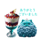 Sparkling sweets ＆ Colorful cats（個別スタンプ：16）