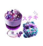 Sparkling sweets ＆ Colorful cats（個別スタンプ：35）