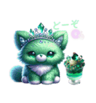 Sparkling sweets ＆ Colorful cats（個別スタンプ：38）