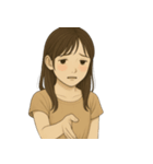 憂鬱な女「まる」（個別スタンプ：7）