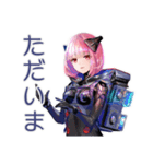 ポンコツロボ娘の業務報告★敬語（個別スタンプ：8）