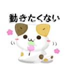毎日五月病なねこたち 3D風！でか文字（個別スタンプ：19）