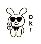 【夏の日常】うさぎぬいぐるみスタンプ（個別スタンプ：4）