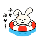 【夏の日常】うさぎぬいぐるみスタンプ（個別スタンプ：14）