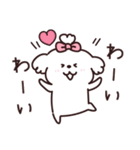 白モフ♡犬さん（個別スタンプ：28）