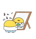 へんてこなヒヨコ カップルの会話（個別スタンプ：22）