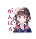 制服の女の子★ピアノ練習（個別スタンプ：10）