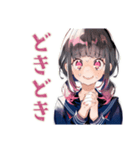 制服の女の子★ピアノ練習（個別スタンプ：23）