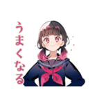 制服の女の子★ピアノ練習（個別スタンプ：25）