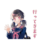 制服の女の子★ピアノ練習（個別スタンプ：29）