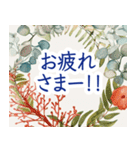上品な貝殻フレーム-夏から夏の終わりへ-（個別スタンプ：15）