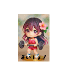 運動かいりちゃん♪（個別スタンプ：4）