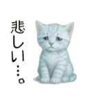 推し猫【青】………………….（個別スタンプ：36）