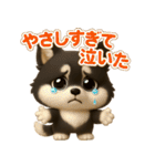 『相手を褒めたいときに』3D黒ポメ（個別スタンプ：21）