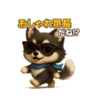 『相手を褒めたいときに』3D黒ポメ（個別スタンプ：28）