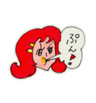 吹き出しと顔 ＜ガール＞（個別スタンプ：28）