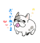 鼻ぺちゃ犬の使いやすいスタンプ（個別スタンプ：2）