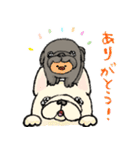 鼻ぺちゃ犬の使いやすいスタンプ（個別スタンプ：17）