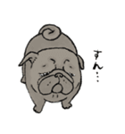 鼻ぺちゃ犬の使いやすいスタンプ（個別スタンプ：18）