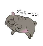 鼻ぺちゃ犬の使いやすいスタンプ（個別スタンプ：27）